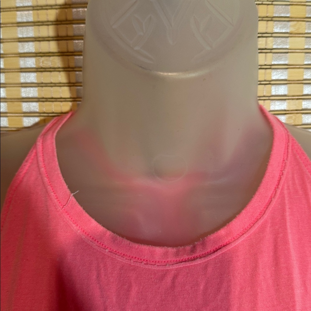 PINK Victoria's Secret Hot Pink Oversized Racerback Super Soft Tank Top Small S - Picture 8 of 15